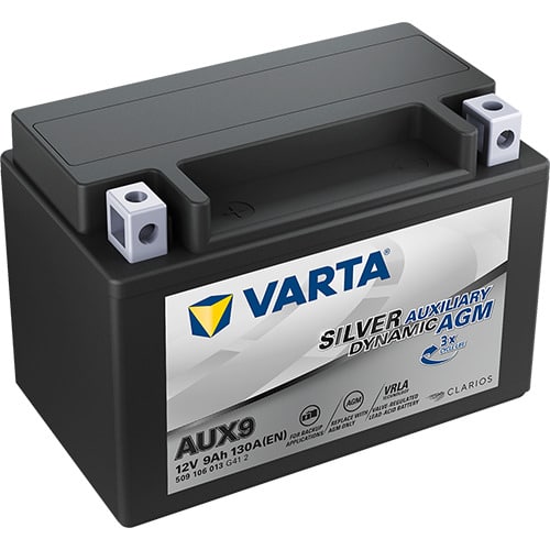 VARTA Silver Dynamic Auxiliary AUX9 12V 9Ah 130A (CCA) 151x87x106 2.9kg