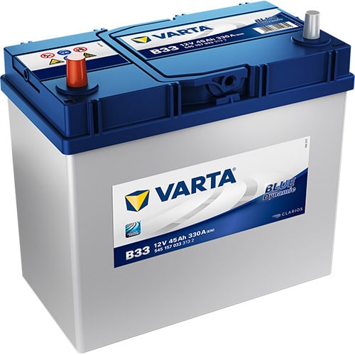VARTA Blue Dynamic B33 12V 45Ah 330A (CCA) 238x129x227 11.7kg