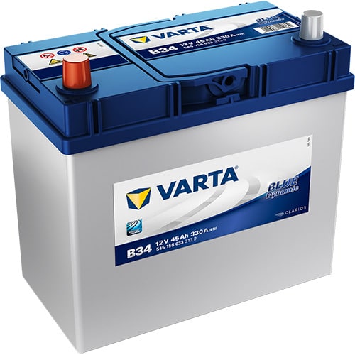 VARTA Blue Dynamic B34 12V 45Ah 330A (CCA) 238x129x227 11.7kg