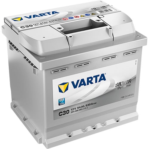 VARTA Silver Dynamic C30 12V 52Ah 530A (CCA) 207x175x190 12.4kg