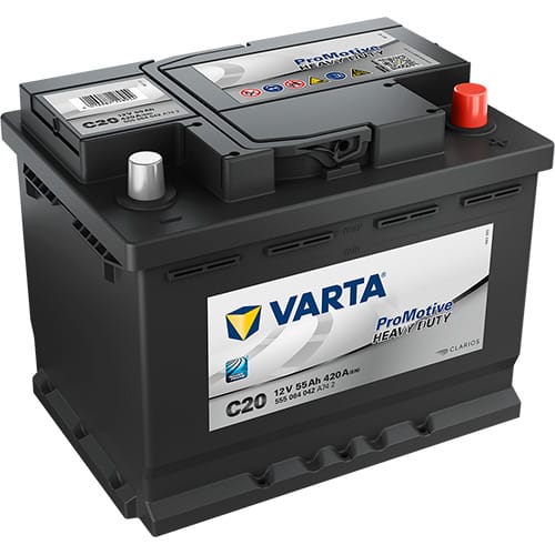 VARTA ProMotive Heavy Duty C20 12V 55Ah 420A (CCA) 242x175x190 16.8kg