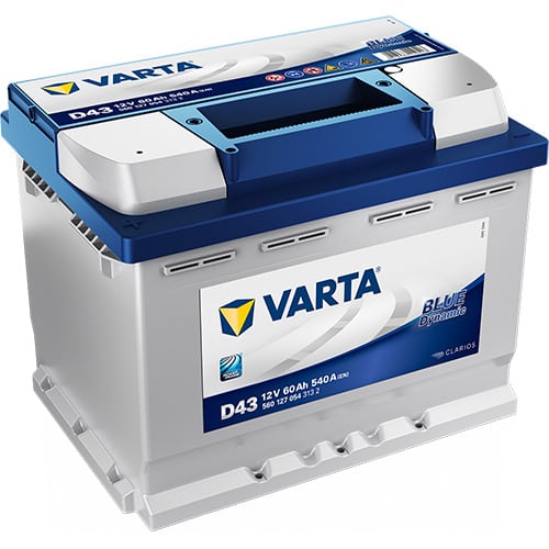 VARTA Blue Dynamic D43 12V 60Ah 540A (CCA) 242x175x190 14.3kg