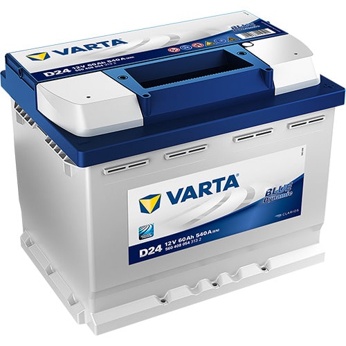 VARTA Blue Dynamic D24 12V 60Ah 540A (CCA) 242x175x190 15kg