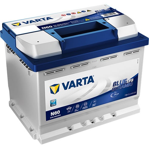 VARTA Blue Dynamic EFB N60 12V 60Ah 640A (CCA) 242x175x190 16.9kg