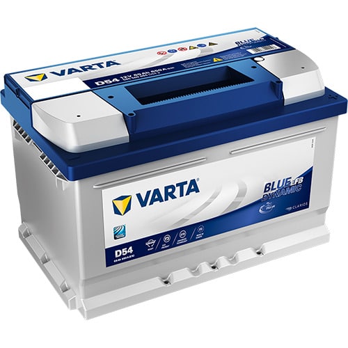 VARTA Blue Dynamic EFB D54 12V 65Ah 650A (CCA) 278x175x175 18.6kg