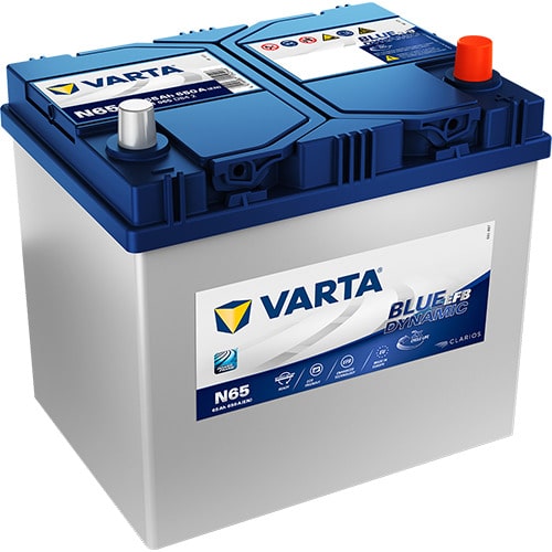 VARTA Blue Dynamic EFB N65 12V 65Ah 650A (CCA) 232x173x225 17kg
