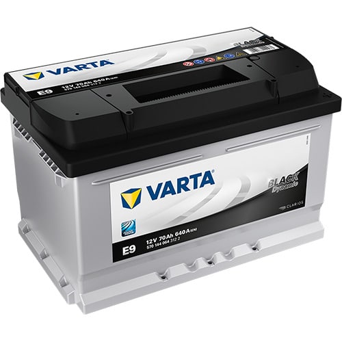 VARTA Black Dynamic E9 12V 70Ah 640A (CCA) 278x175x175 16kg