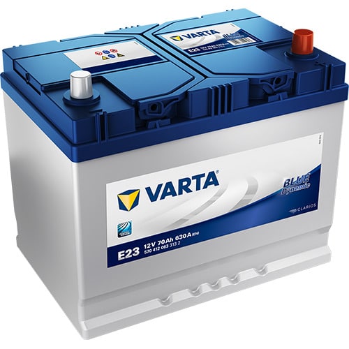 VARTA Blue Dynamic E23 12V 70Ah 630A (CCA) 261x175x220 17.3kg