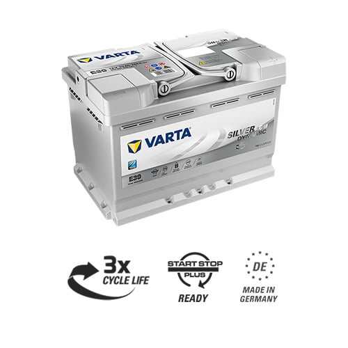 VARTA Start-Stop Silver Dynamic AGM A7 12V 70Ah 760A (CCA) 278x175x190 20.4kg