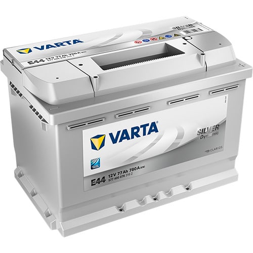 VARTA Silver Dynamic E44 12V 77Ah 780A (CCA) 278x175x190 17.9kg