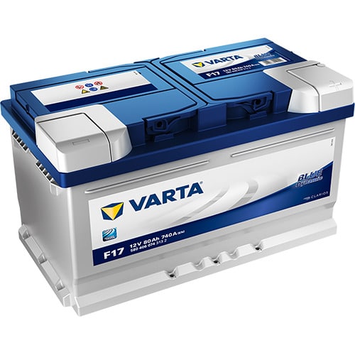 VARTA Blue Dynamic F17 12V 80Ah 740A (CCA) 315x175x175 19.2kg