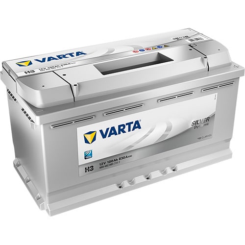 VARTA Silver Dynamic H3 12V 100Ah 830A (CCA) 353x175x190 21.9kg