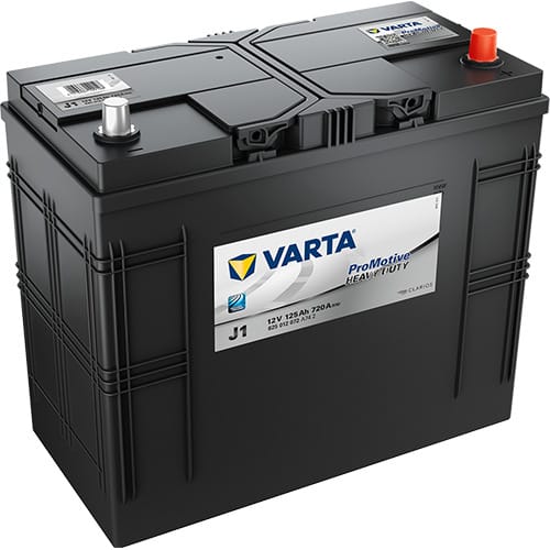 VARTA ProMotive Heavy Duty J1 12V 125Ah 720A (CCA) 349x175x290 31.4kg