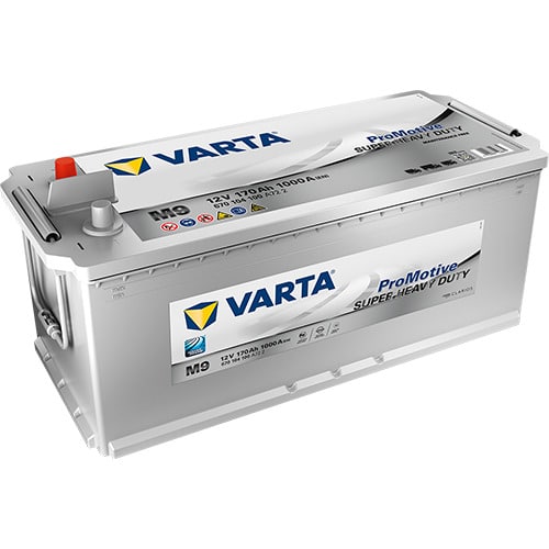 VARTA ProMotive Super Heavy Duty M9 12V 170Ah 1000A (CCA) 513x223x223 44.2kg