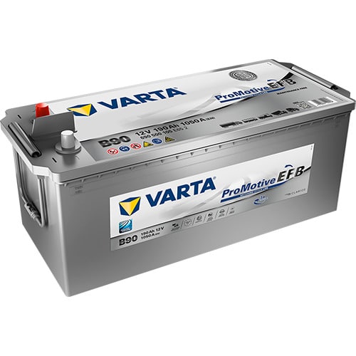 VARTA ProMotive EFB B90 12V 190Ah 1050A (CCA) 513x223x223 kg