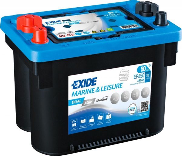 Exide Marine DUAL AGM EP450 260x173x206 19kg