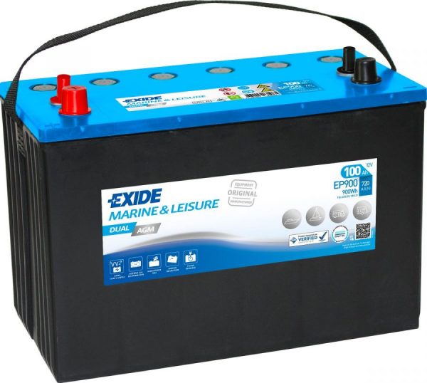 Exide Marine DUAL AGM EP900 330x173x240 32kg