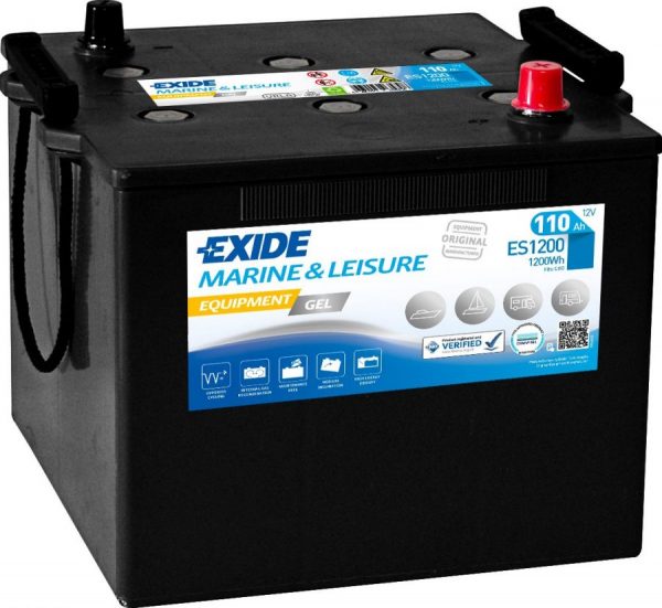 Exide Marine EQUIPMENT GEL 12V ES1200 285x270x230 39kg