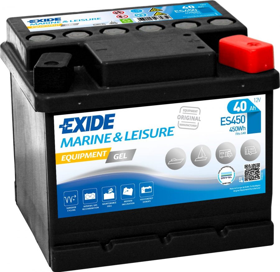 Exide Marine EQUIPMENT GEL 12V ES450 210x175x175 15kg