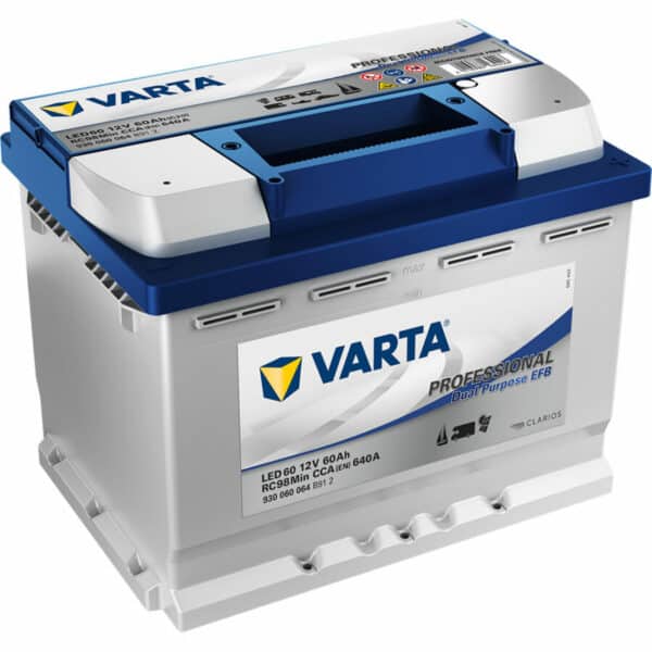 VARTA Professional Dual Purpose LED60 12V 60Ah 640A (CCA) 242x175x190 16.8kg