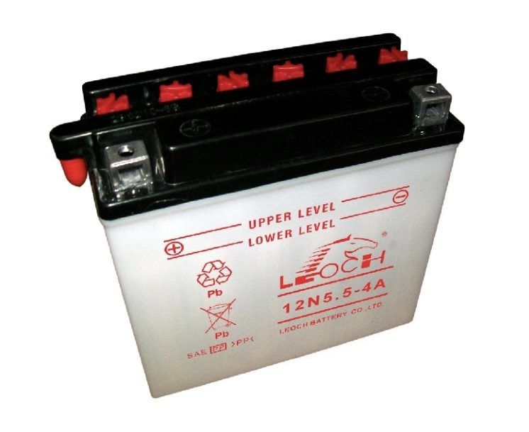 LEOCH Power Sport 12N5.5-4A 12V 44A (CCA) 135x61x131 2.15kg