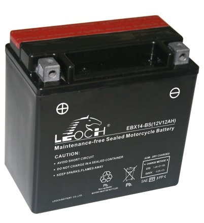 Leoch AGM+Acidpack EBX14-BS 12V 152x88x147